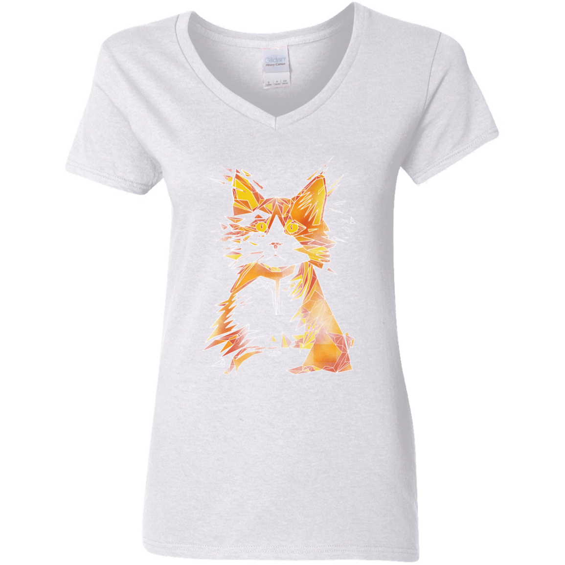 T-Shirts White / S Scattered Women's V-Neck T-Shirt