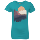 T-Shirts Tahiti Blue / YXS Scenic Camping Girls Premium T-Shirt