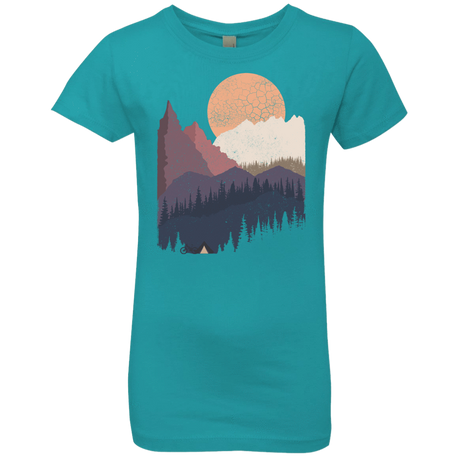 T-Shirts Tahiti Blue / YXS Scenic Camping Girls Premium T-Shirt