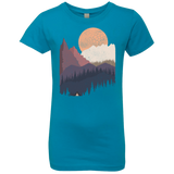 T-Shirts Turquoise / YXS Scenic Camping Girls Premium T-Shirt