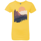 T-Shirts Vibrant Yellow / YXS Scenic Camping Girls Premium T-Shirt
