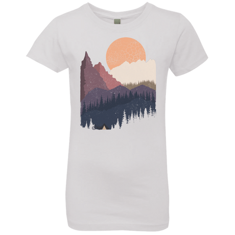 T-Shirts White / YXS Scenic Camping Girls Premium T-Shirt