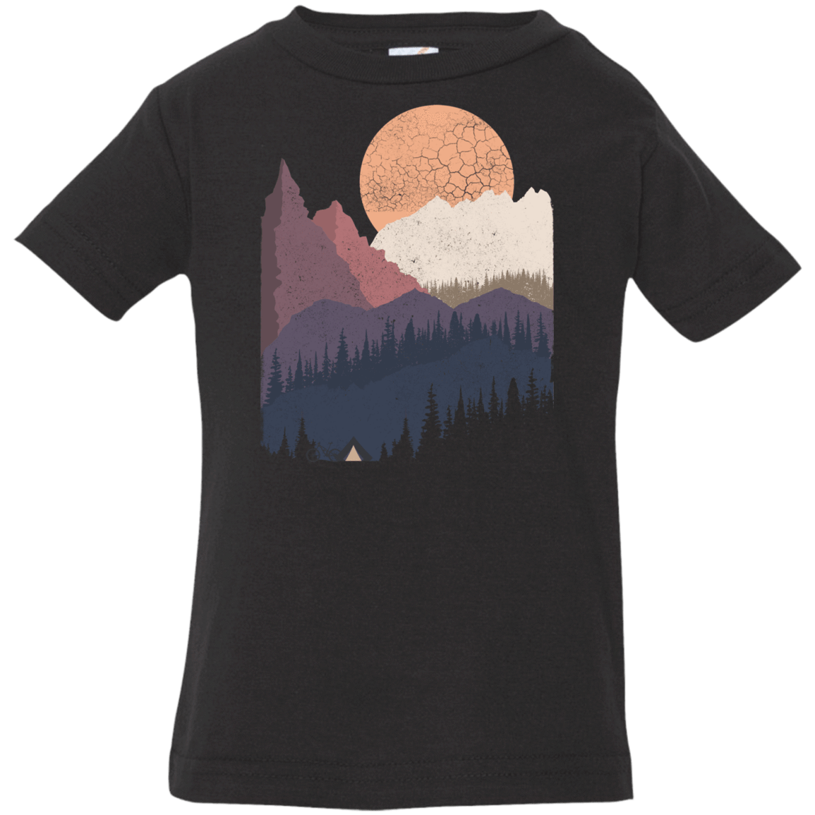 T-Shirts Black / 6 Months Scenic Camping Infant Premium T-Shirt