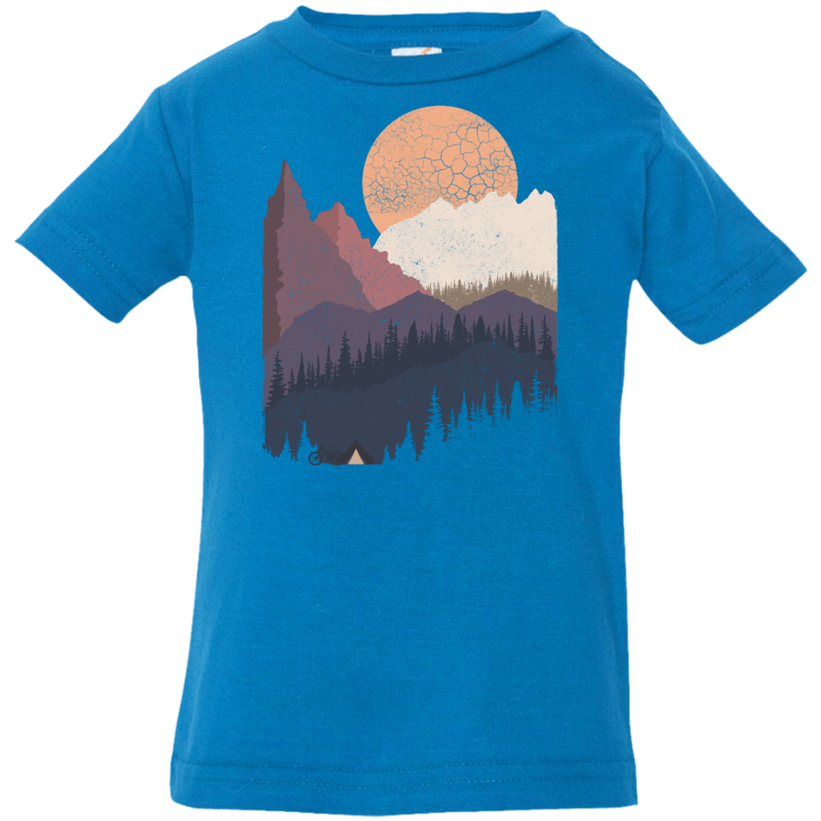 T-Shirts Cobalt / 6 Months Scenic Camping Infant Premium T-Shirt