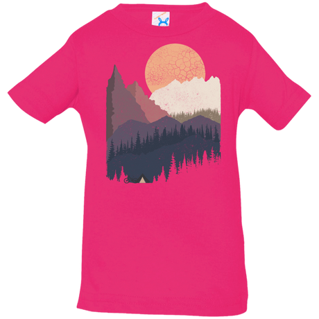 T-Shirts Hot Pink / 6 Months Scenic Camping Infant Premium T-Shirt