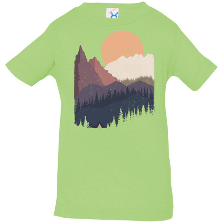 T-Shirts Key Lime / 6 Months Scenic Camping Infant Premium T-Shirt