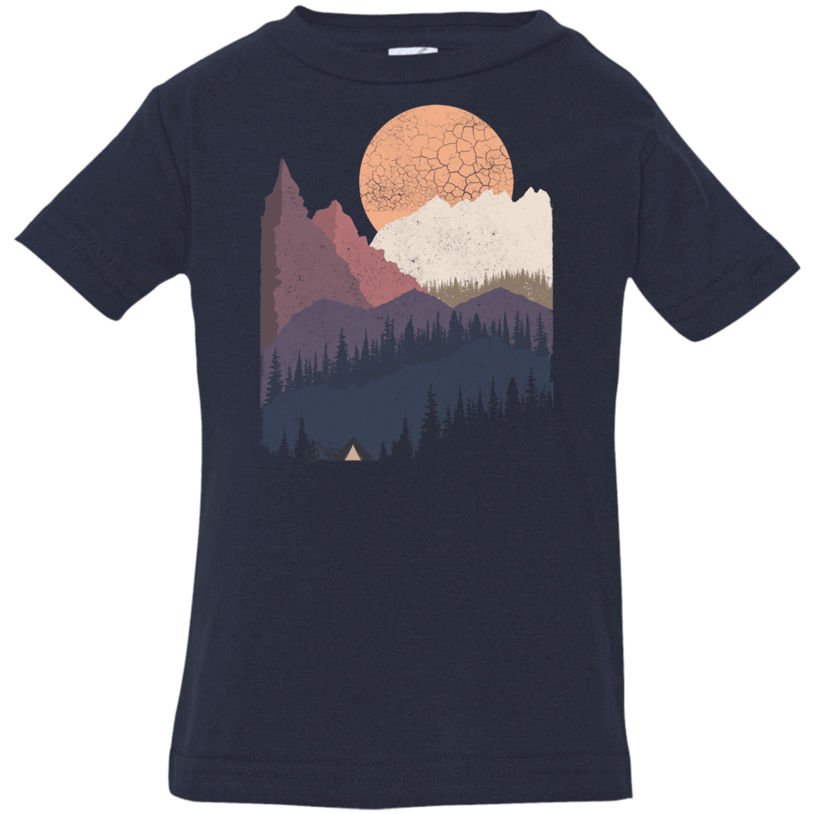 T-Shirts Navy / 6 Months Scenic Camping Infant Premium T-Shirt