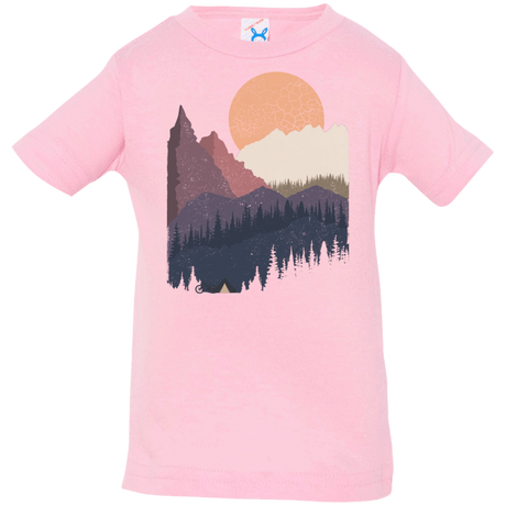 T-Shirts Pink / 6 Months Scenic Camping Infant Premium T-Shirt
