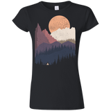 T-Shirts Black / S Scenic Camping Junior Slimmer-Fit T-Shirt