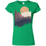 T-Shirts Irish Green / S Scenic Camping Junior Slimmer-Fit T-Shirt