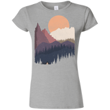 T-Shirts Sport Grey / S Scenic Camping Junior Slimmer-Fit T-Shirt