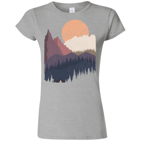 T-Shirts Sport Grey / S Scenic Camping Junior Slimmer-Fit T-Shirt