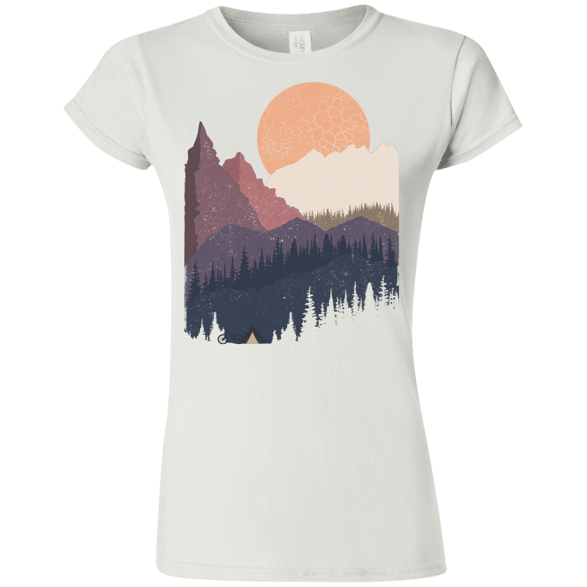 T-Shirts White / S Scenic Camping Junior Slimmer-Fit T-Shirt