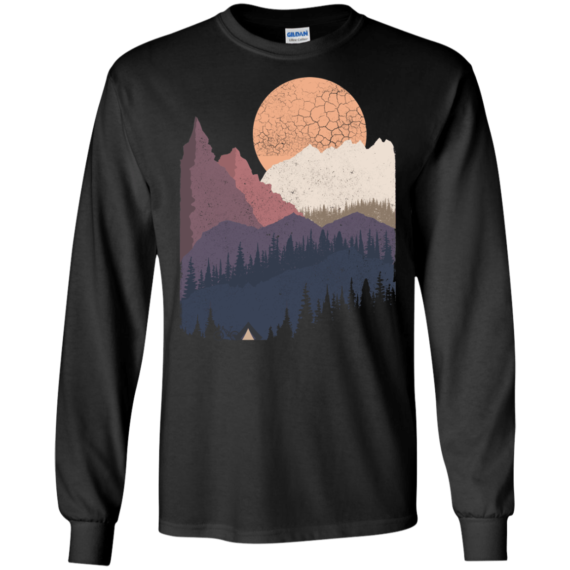 Scenic Camping Men's Long Sleeve T-Shirt