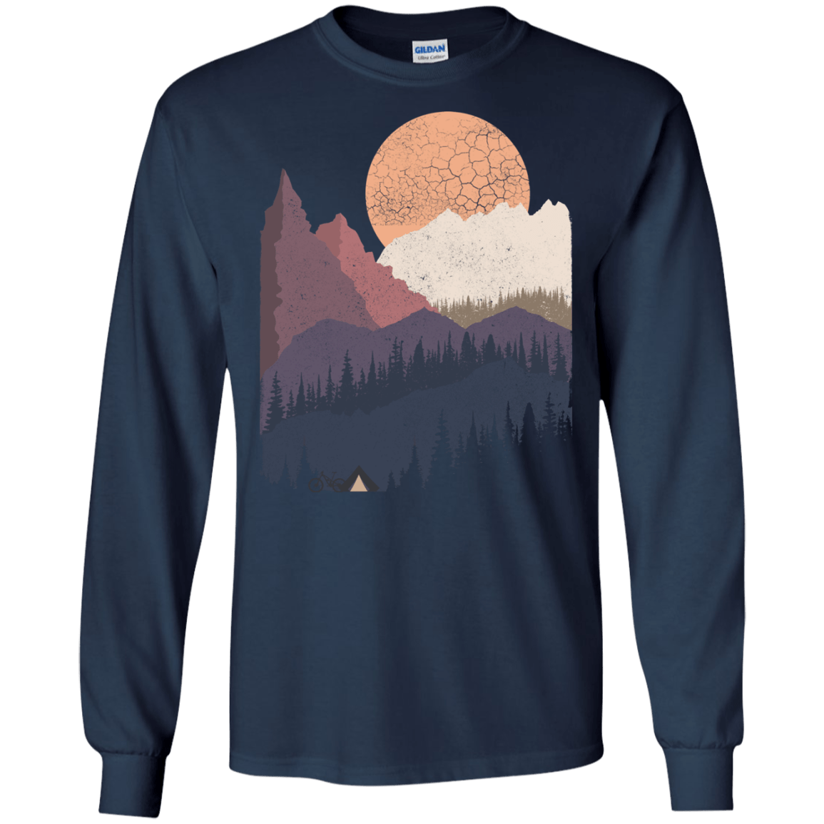 Scenic Camping Men's Long Sleeve T-Shirt