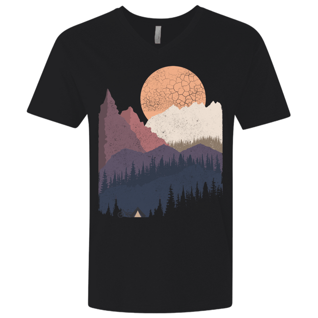 T-Shirts Black / X-Small Scenic Camping Men's Premium V-Neck