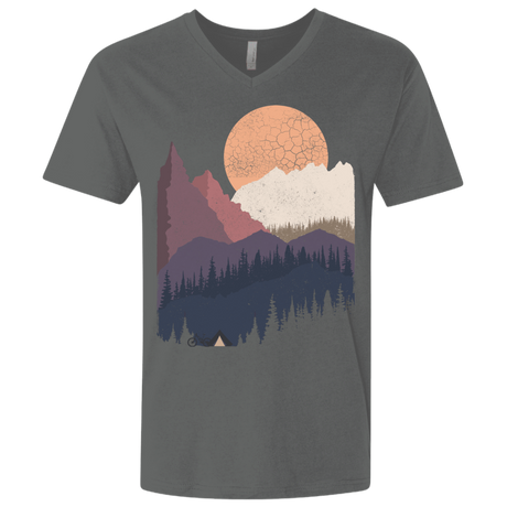 T-Shirts Heavy Metal / X-Small Scenic Camping Men's Premium V-Neck