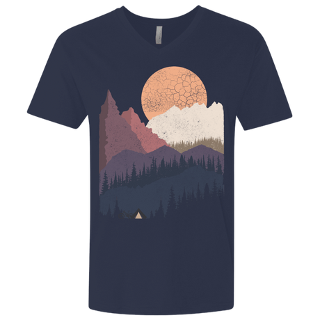 T-Shirts Midnight Navy / X-Small Scenic Camping Men's Premium V-Neck
