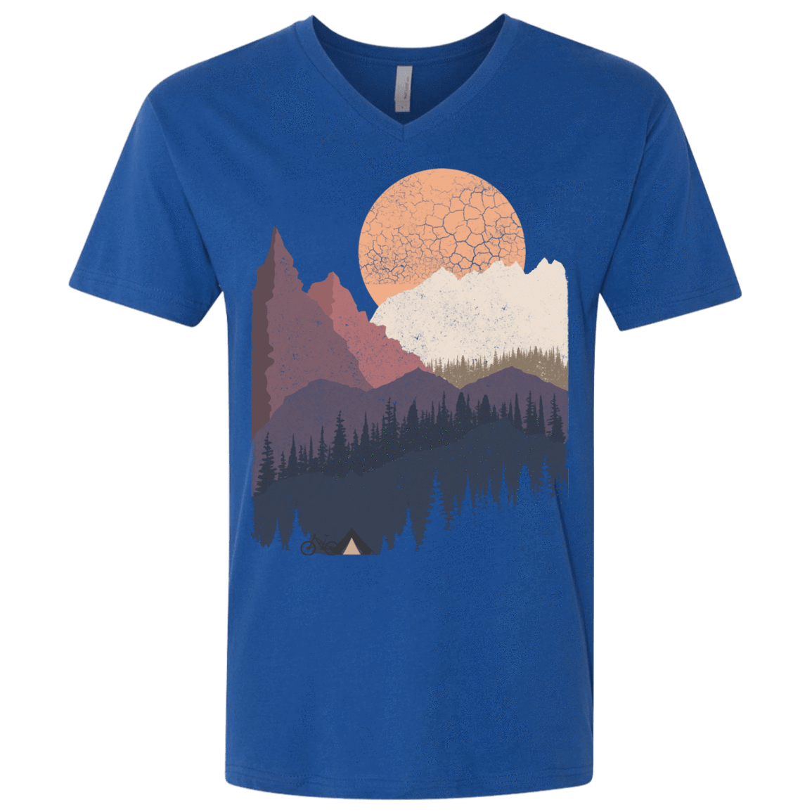 T-Shirts Royal / X-Small Scenic Camping Men's Premium V-Neck