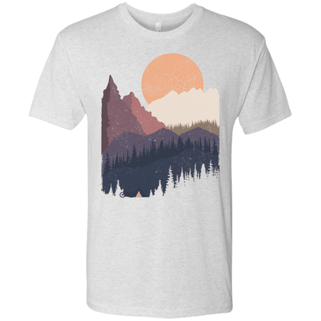 T-Shirts Heather White / S Scenic Camping Men's Triblend T-Shirt