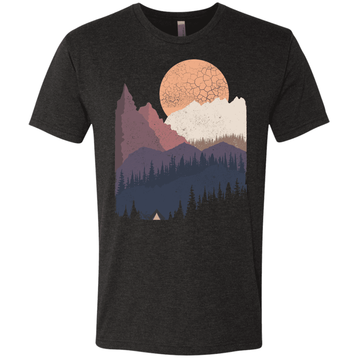 T-Shirts Vintage Black / S Scenic Camping Men's Triblend T-Shirt