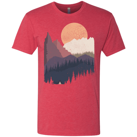 T-Shirts Vintage Red / S Scenic Camping Men's Triblend T-Shirt