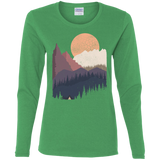 T-Shirts Irish Green / S Scenic Camping Women's Long Sleeve T-Shirt