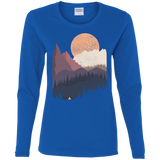 T-Shirts Royal / S Scenic Camping Women's Long Sleeve T-Shirt