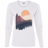 T-Shirts White / S Scenic Camping Women's Long Sleeve T-Shirt