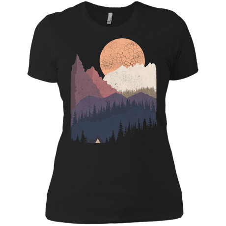 T-Shirts Black / X-Small Scenic Camping Women's Premium T-Shirt