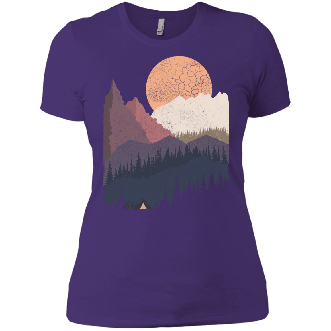 T-Shirts Purple Rush/ / X-Small Scenic Camping Women's Premium T-Shirt