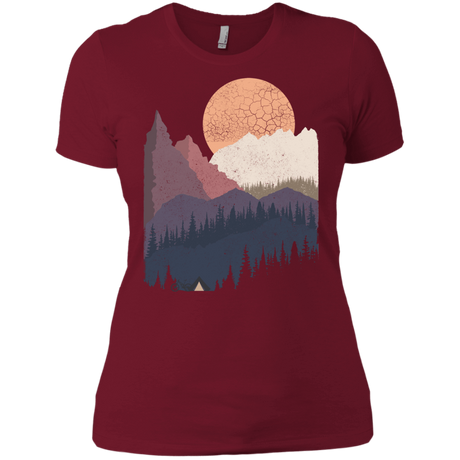 T-Shirts Scarlet / X-Small Scenic Camping Women's Premium T-Shirt