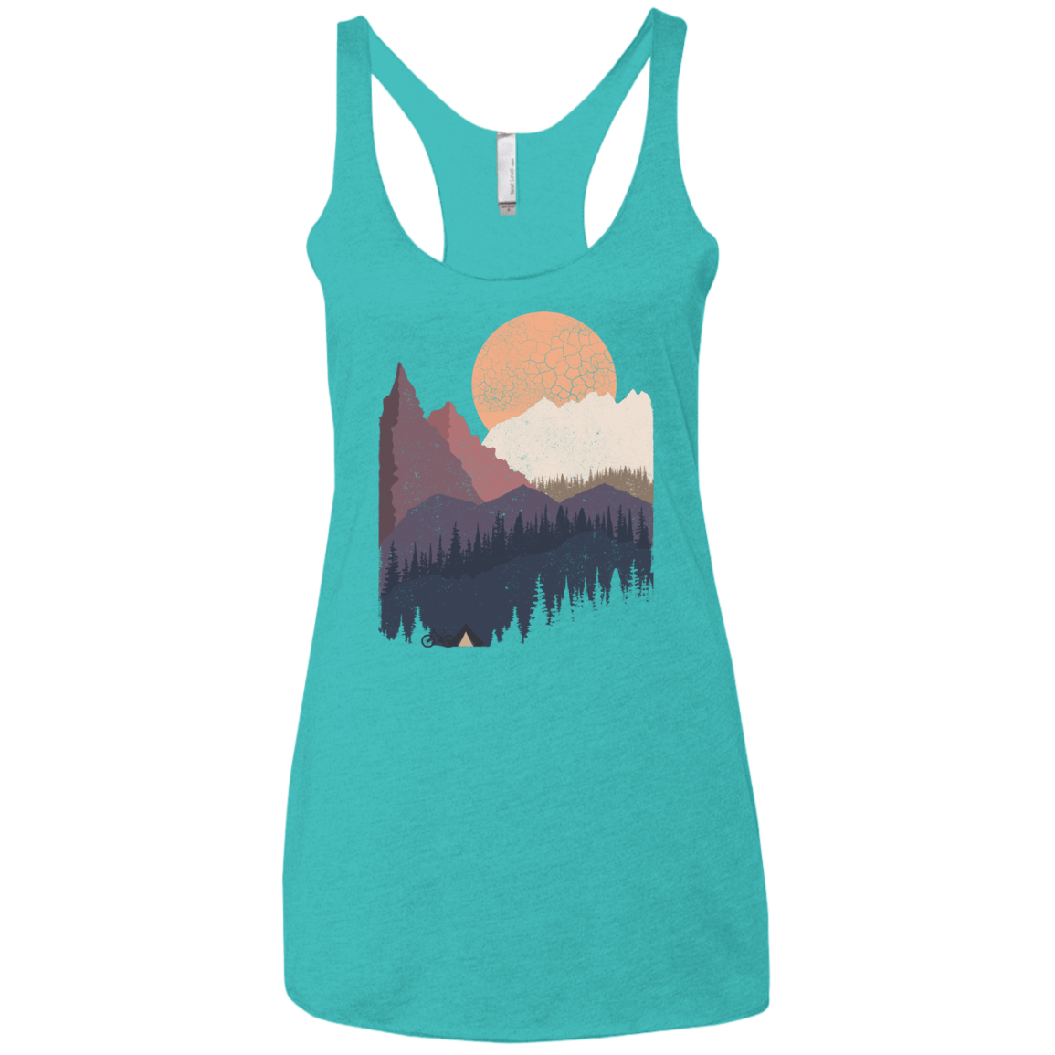 Scenic Camping Women's Triblend Racerback Tank
