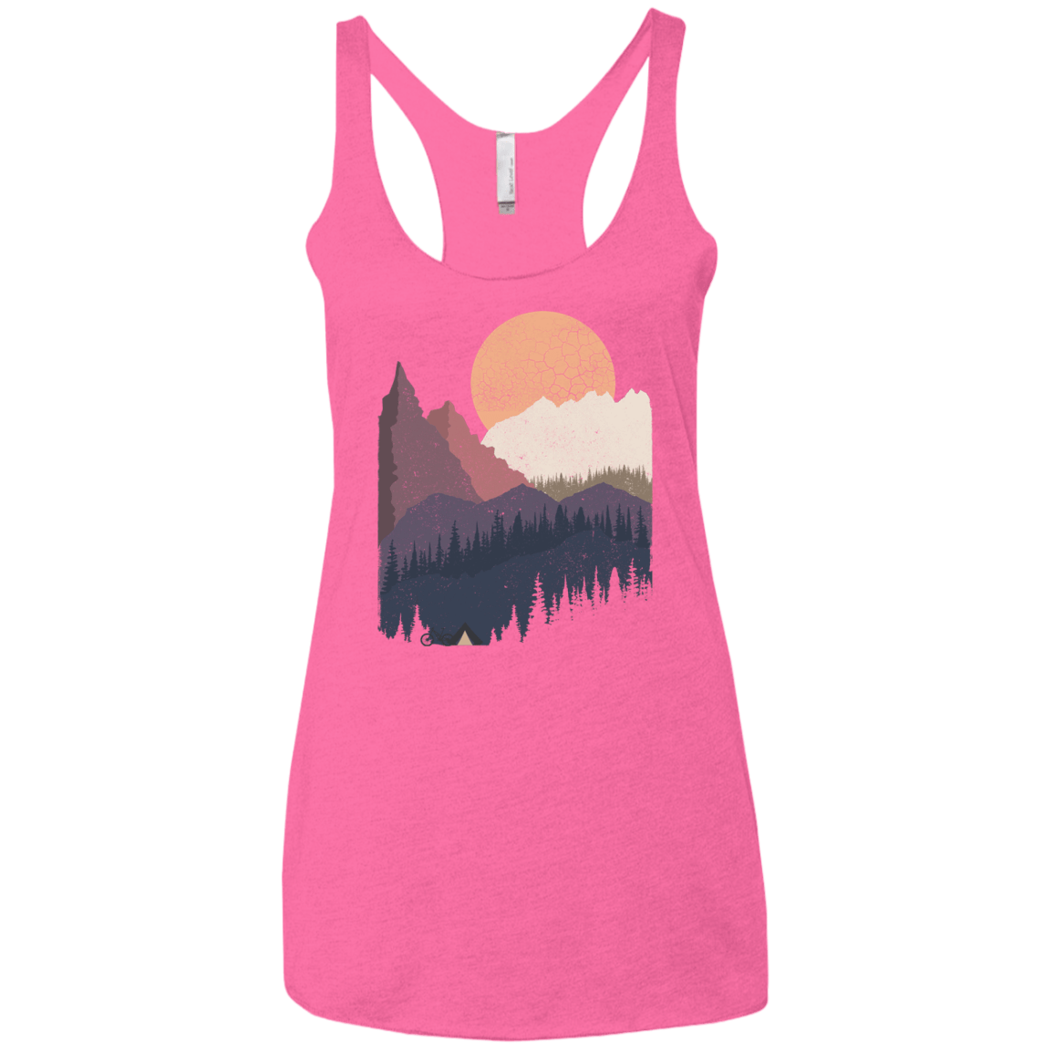 Scenic Camping Women's Triblend Racerback Tank