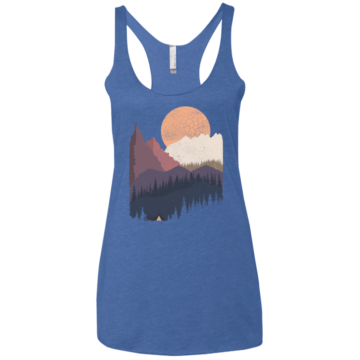 Scenic Camping Women's Triblend Racerback Tank