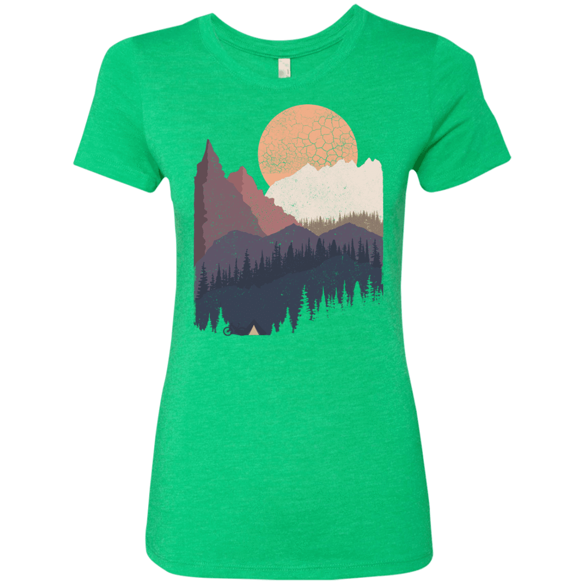 T-Shirts Envy / S Scenic Camping Women's Triblend T-Shirt