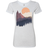 T-Shirts Heather White / S Scenic Camping Women's Triblend T-Shirt
