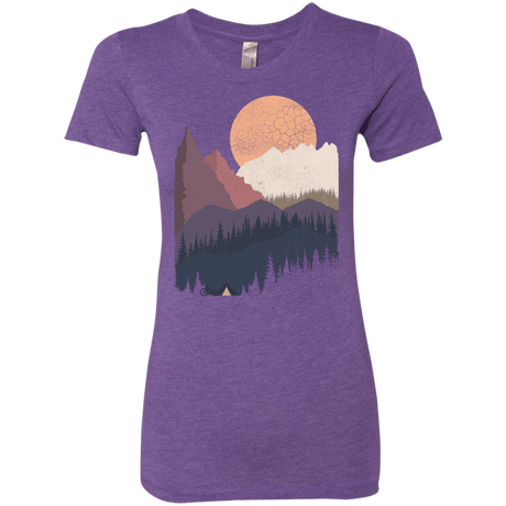 T-Shirts Purple Rush / S Scenic Camping Women's Triblend T-Shirt
