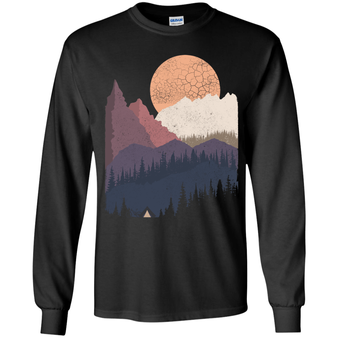 Scenic Camping Youth Long Sleeve T-Shirt