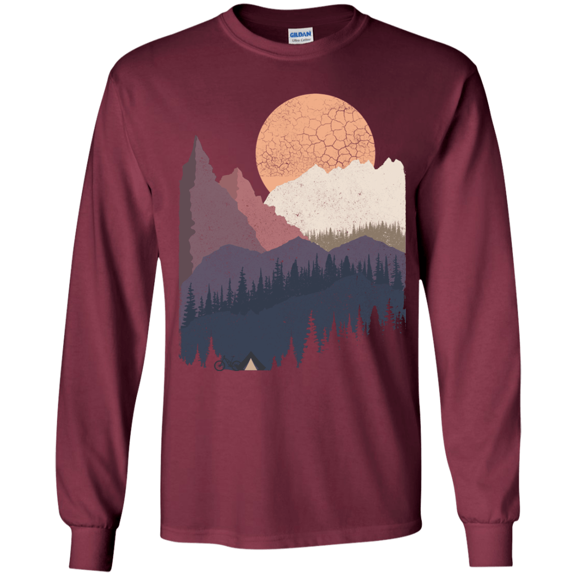 Scenic Camping Youth Long Sleeve T-Shirt