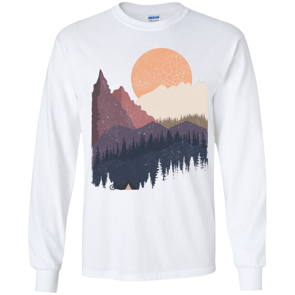 Scenic Camping Youth Long Sleeve T-Shirt