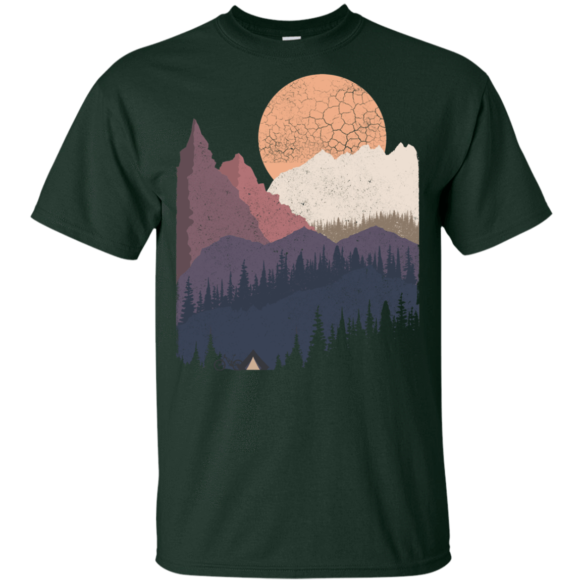 T-Shirts Forest / YXS Scenic Camping Youth T-Shirt