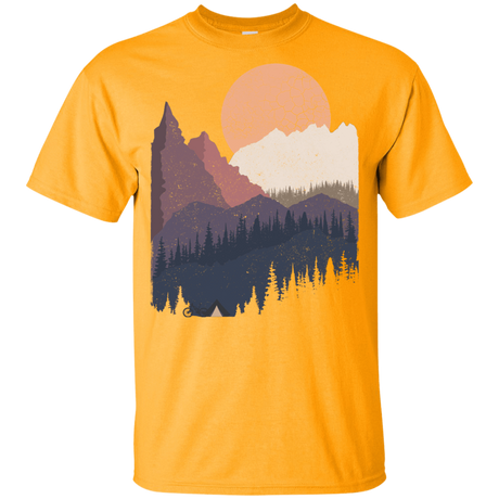 T-Shirts Gold / YXS Scenic Camping Youth T-Shirt