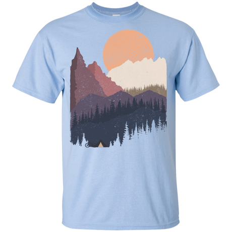 T-Shirts Light Blue / YXS Scenic Camping Youth T-Shirt