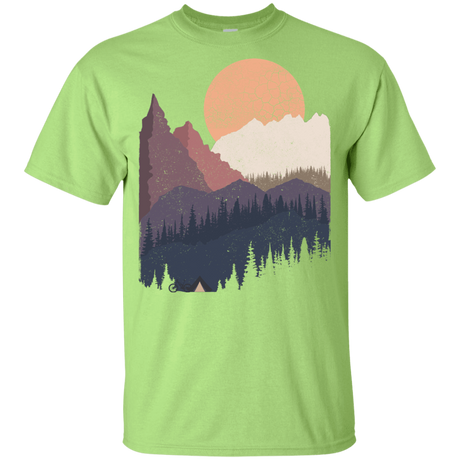 T-Shirts Mint Green / YXS Scenic Camping Youth T-Shirt