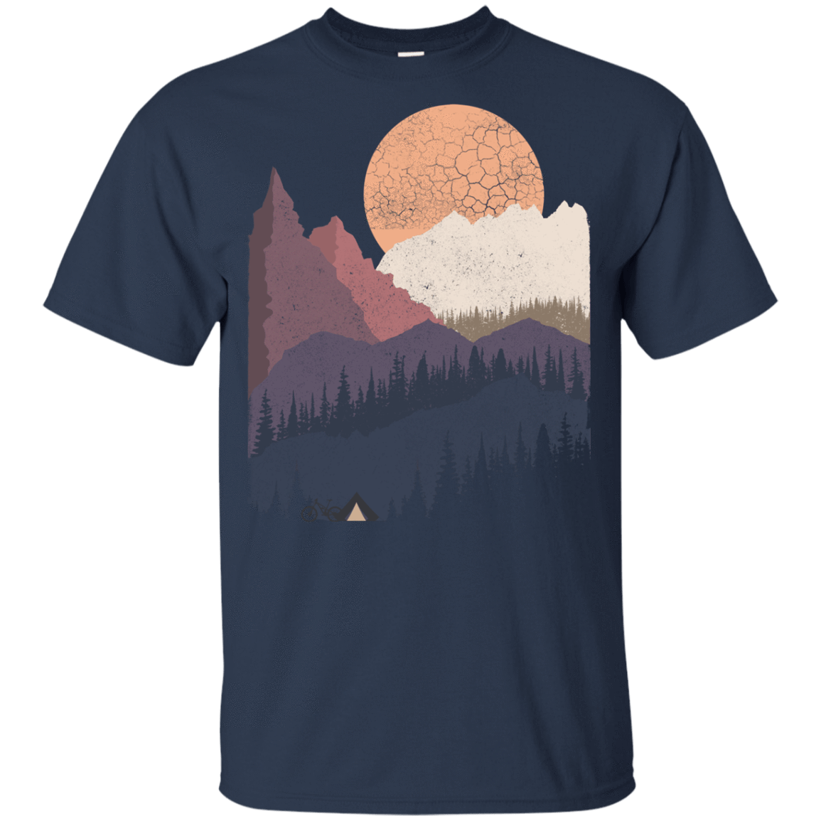 T-Shirts Navy / YXS Scenic Camping Youth T-Shirt