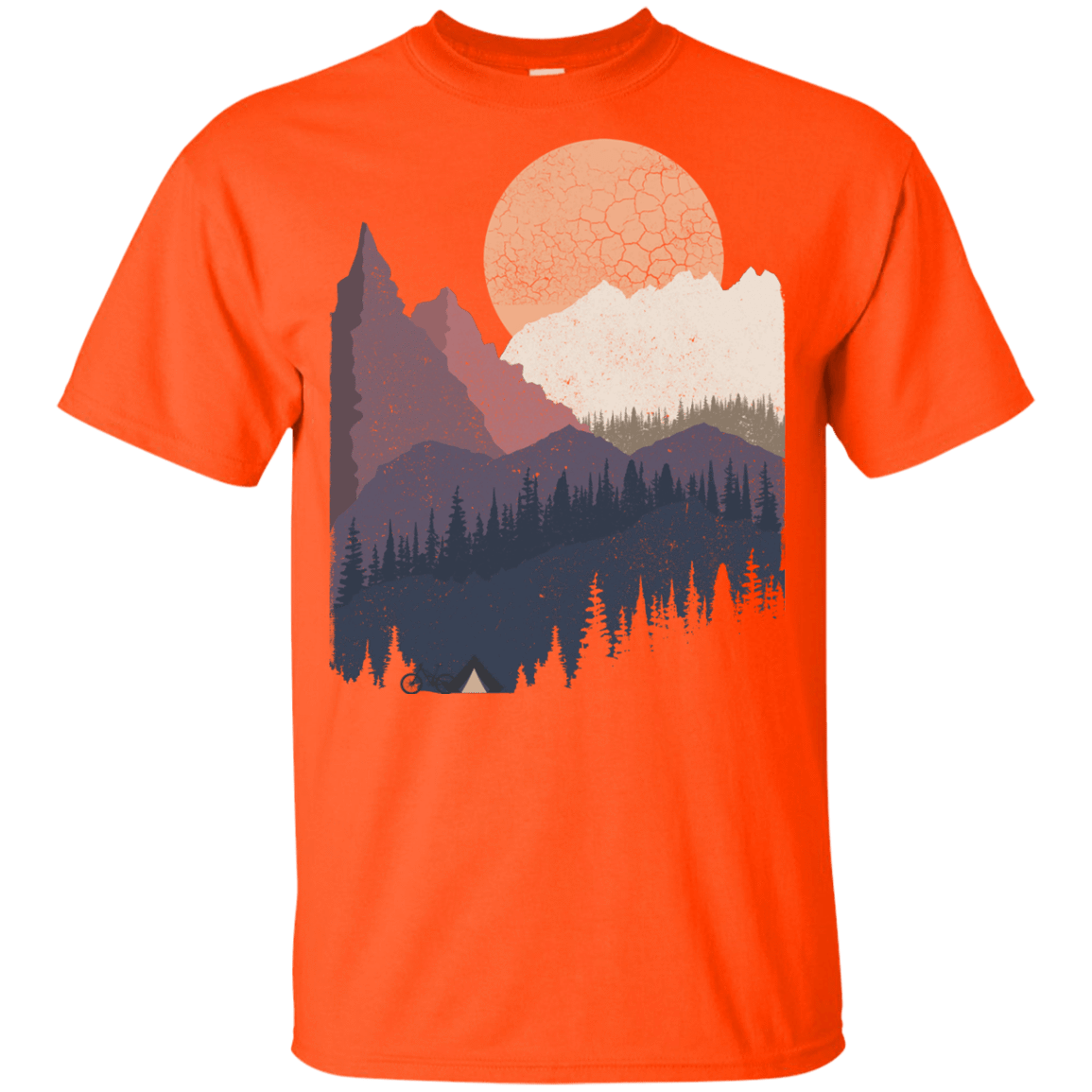 T-Shirts Orange / YXS Scenic Camping Youth T-Shirt
