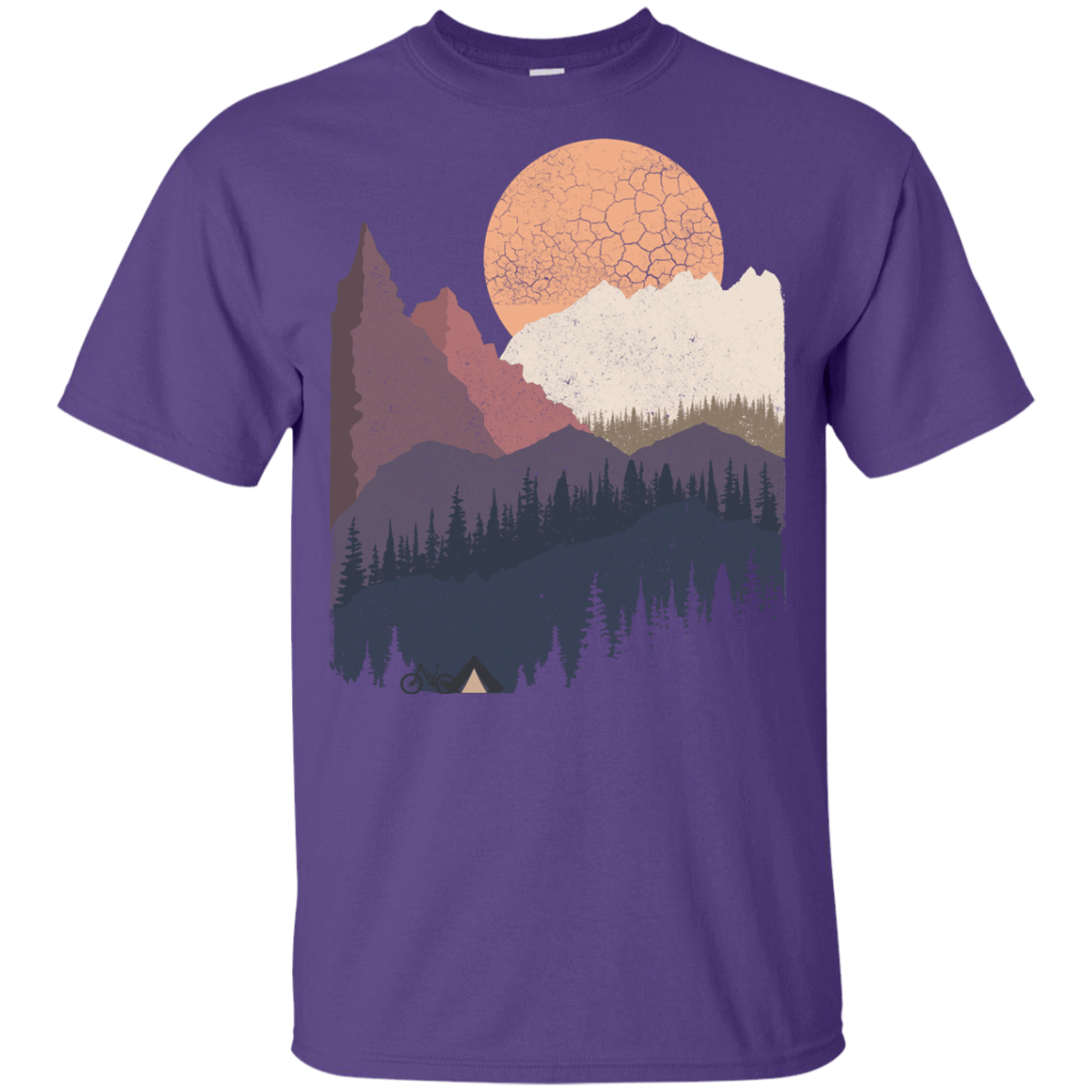 T-Shirts Purple / YXS Scenic Camping Youth T-Shirt