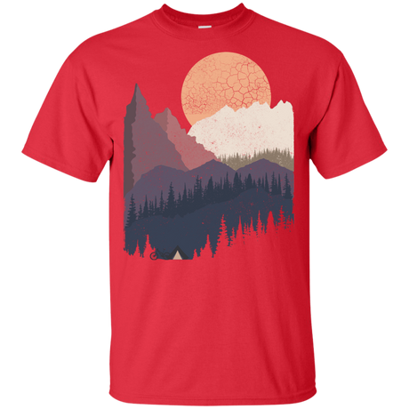 T-Shirts Red / YXS Scenic Camping Youth T-Shirt