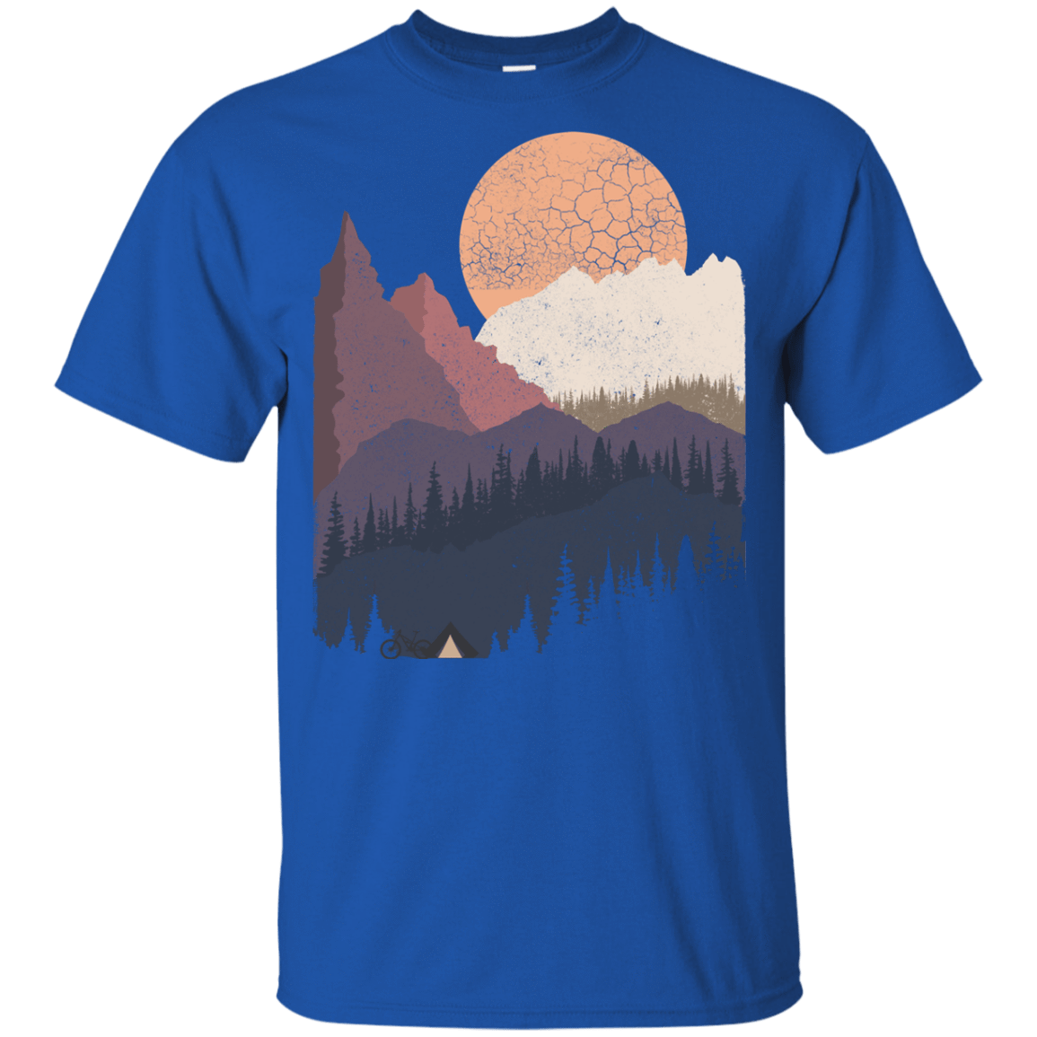 T-Shirts Royal / YXS Scenic Camping Youth T-Shirt